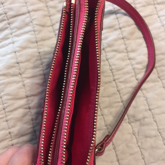 Coach tan and hot pink wristlet. used once. - Picture 4 of 4